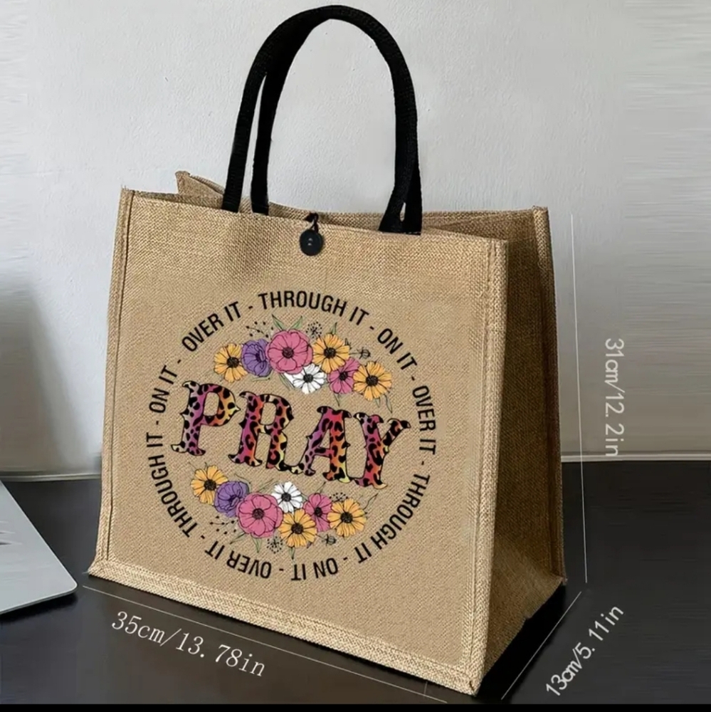 Pray Large Tote - Picture 3 of 6